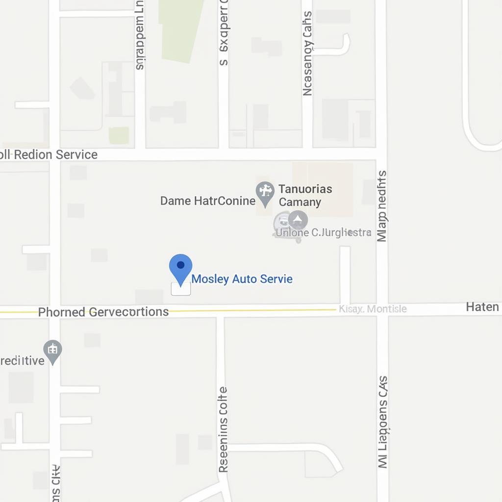 Mosley Auto Service Location Map