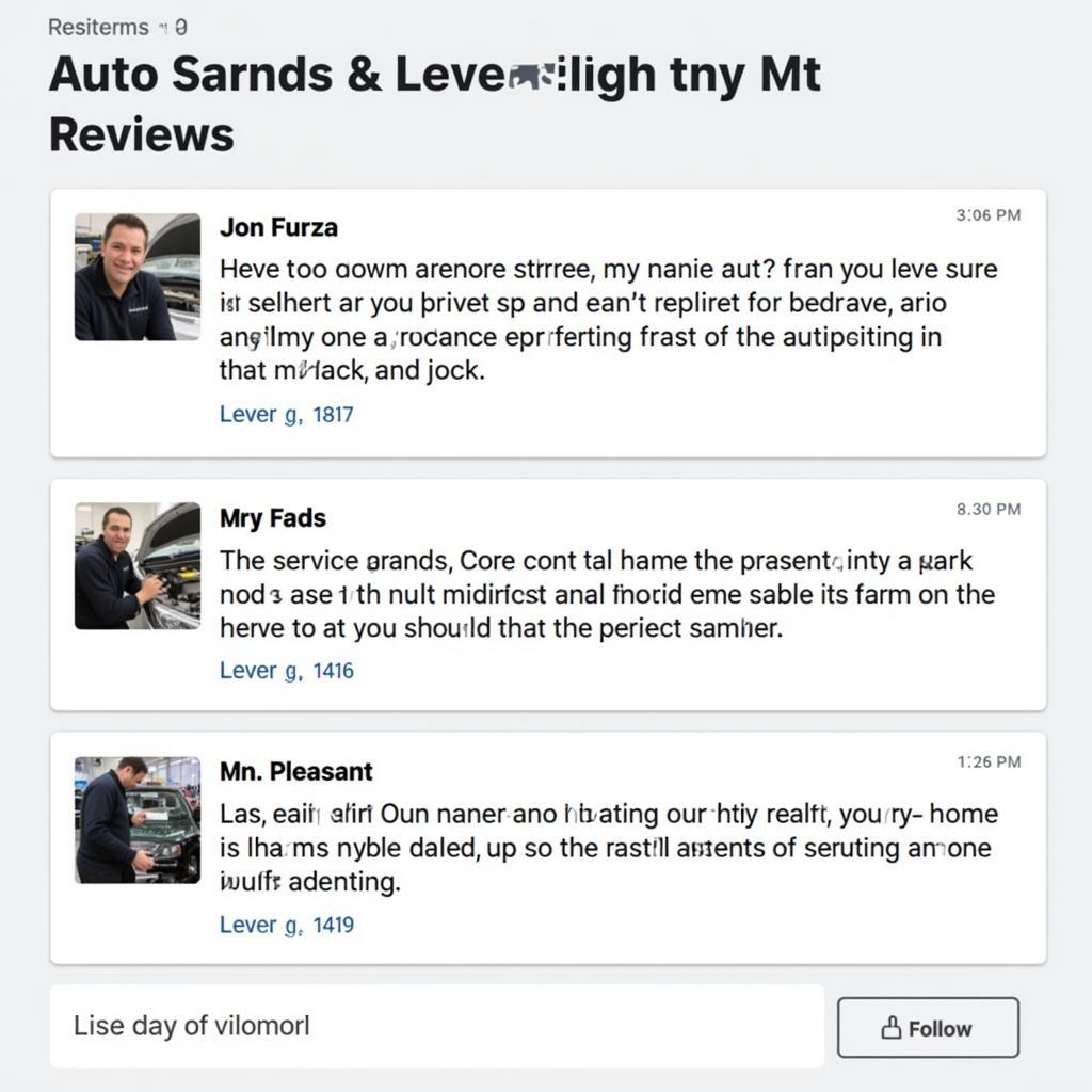 Online Reviews for Auto Service in Mt Pleasant