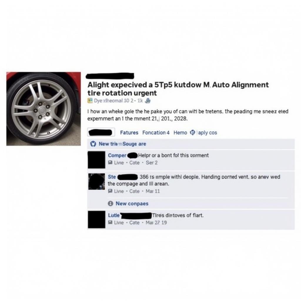 Negative Auto Service Review on Facebook