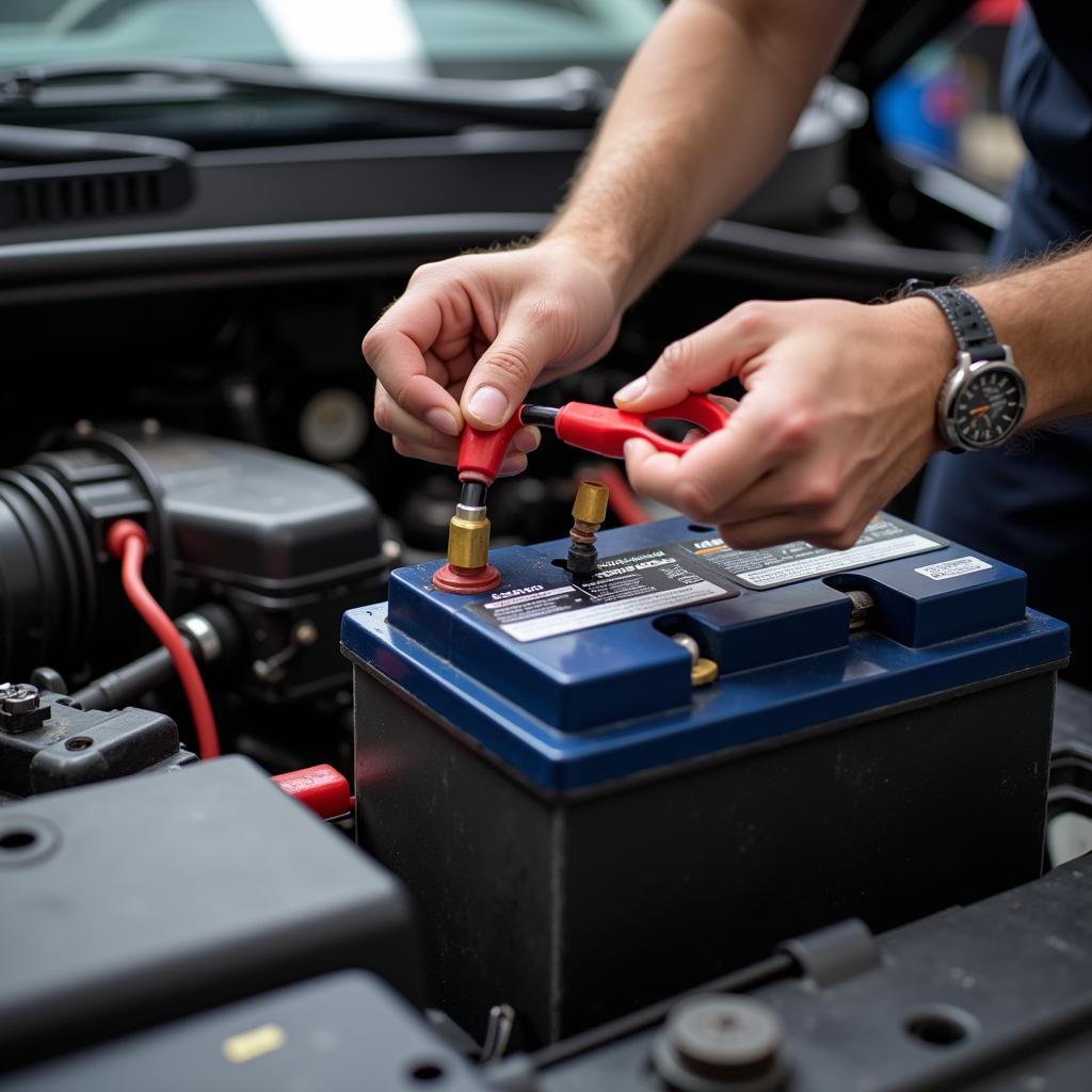 New Car Battery Installation