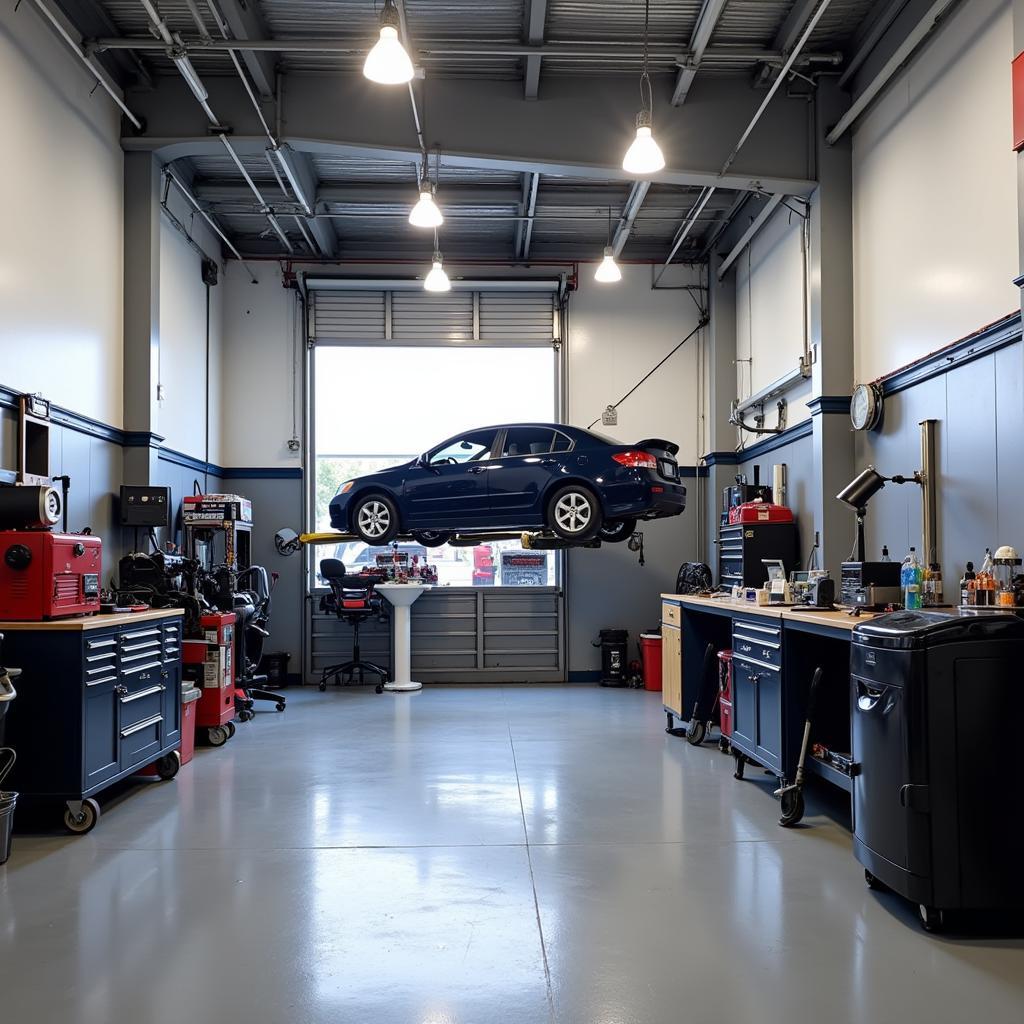 Inside the Nghia Auto Service Repair Shop