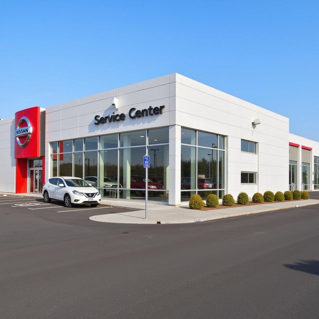 Modern Nissan Service Center Exterior