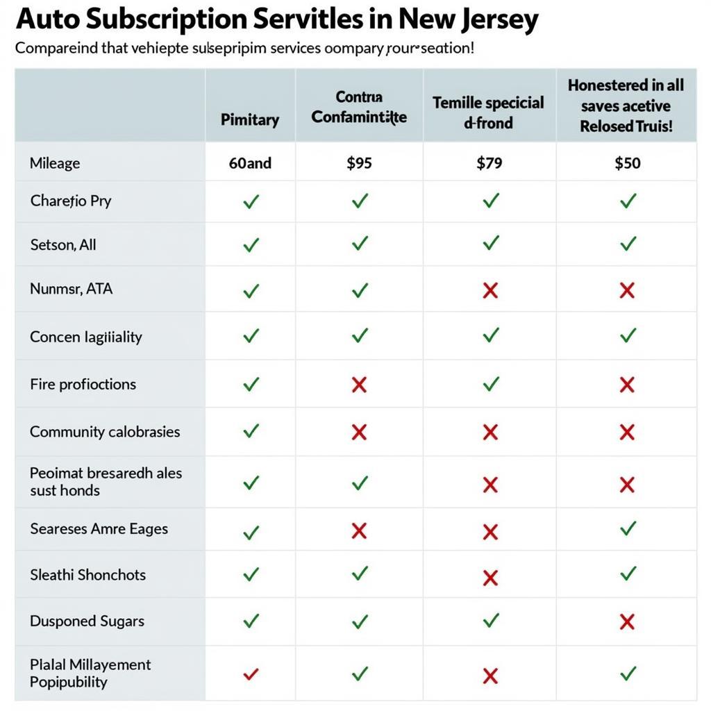 Comparing Auto Subscription Services in New Jersey