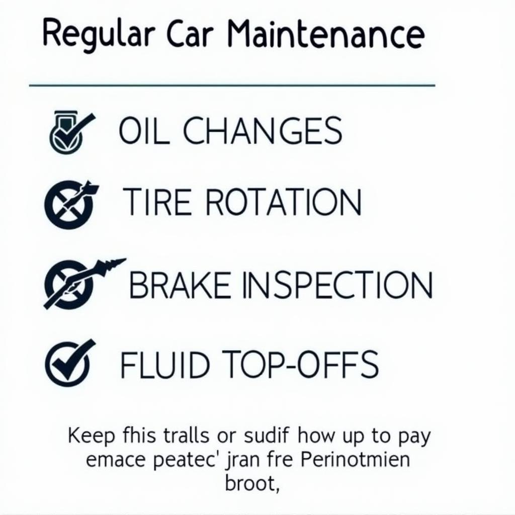 Regular Car Maintenance Checklist