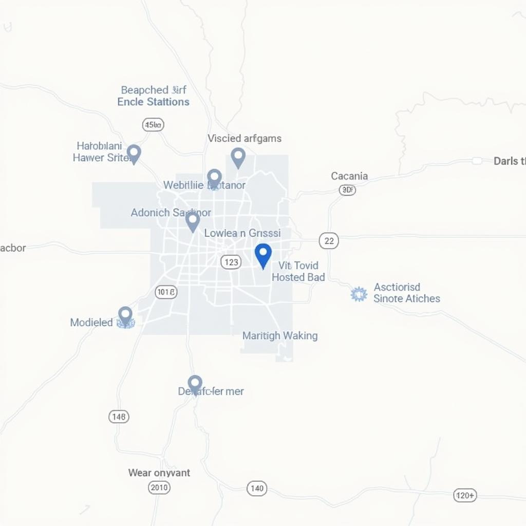 Odessa Auto Service Map