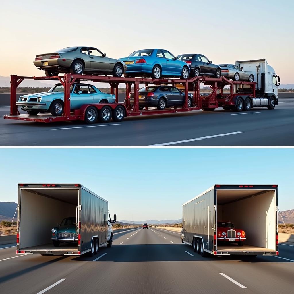 Open vs. Enclosed Car Transport from Fort Lee to Los Angeles