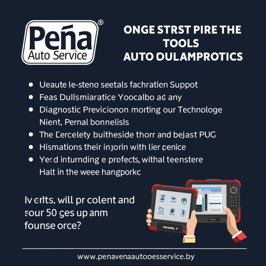 Modern Diagnostic Equipment at Peña Auto Service