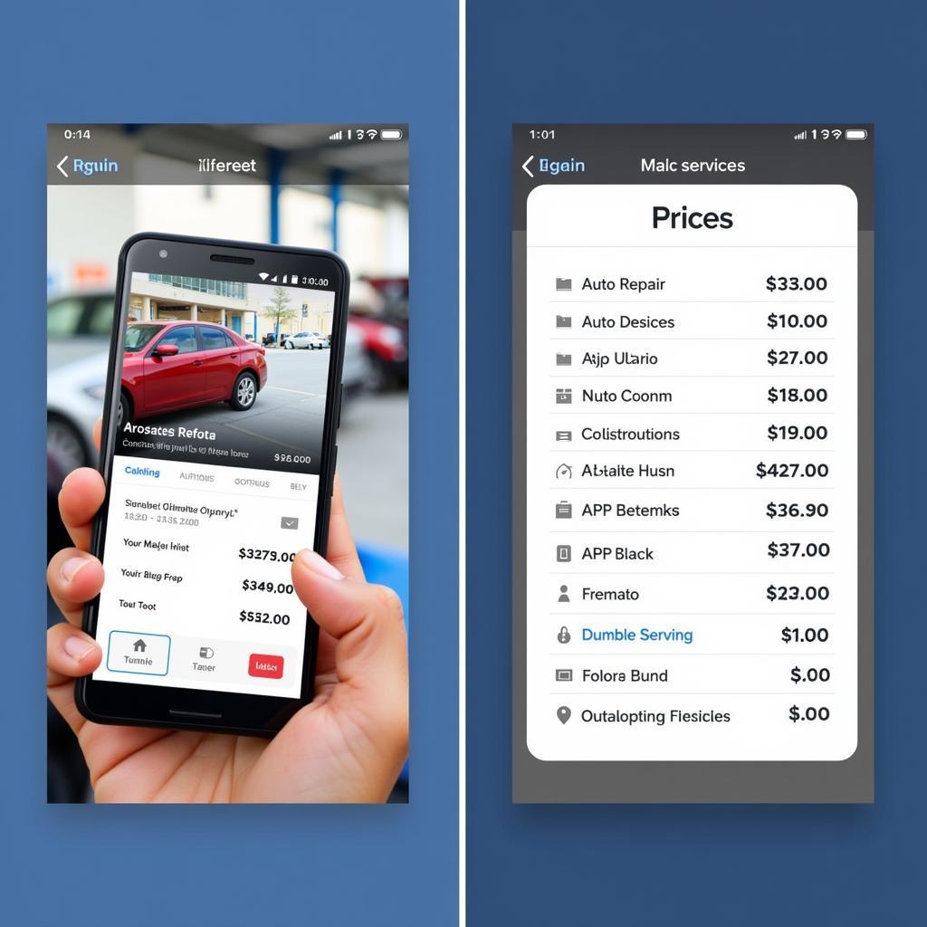 Comparing Prices for Penn's Auto Service