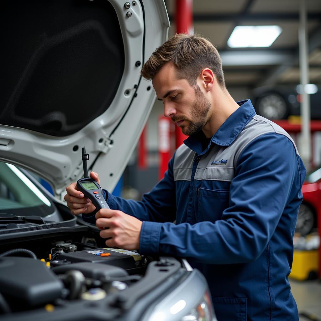 Mechanic Checking Car in Pensacola on Saturday