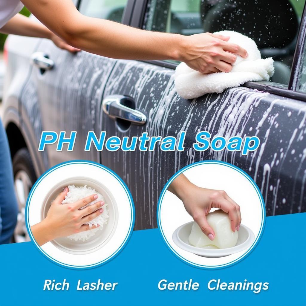 pH Neutral Car Wash Soap in Action