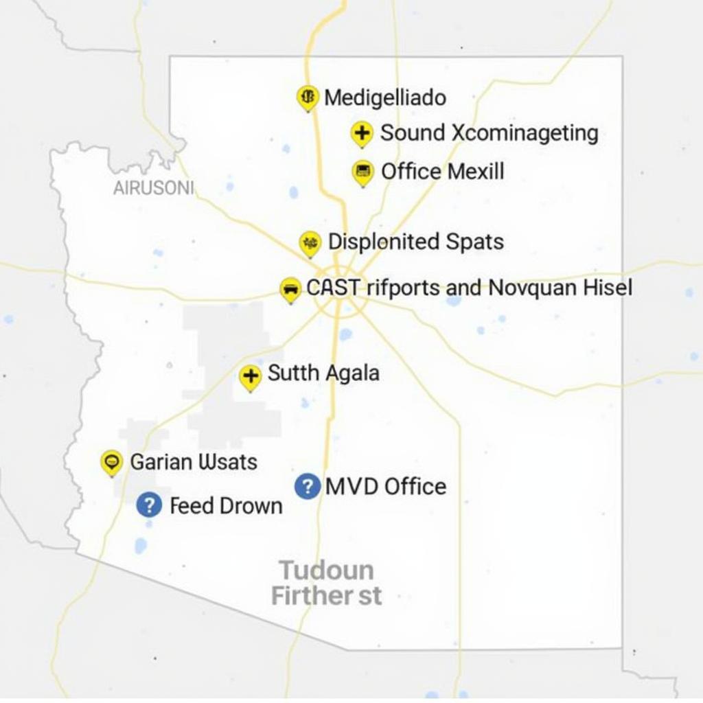 Map of Phoenix MVD Locations