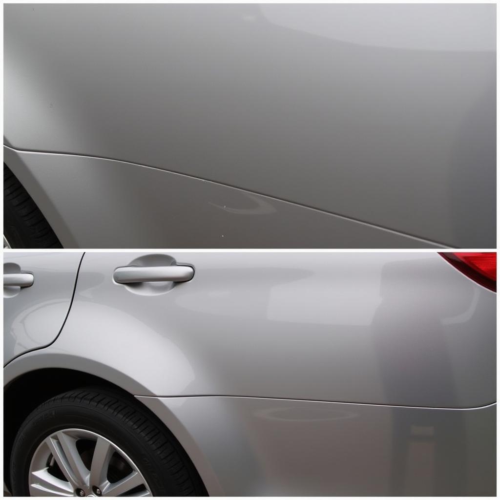 Polished Car Paint After Chip Repair