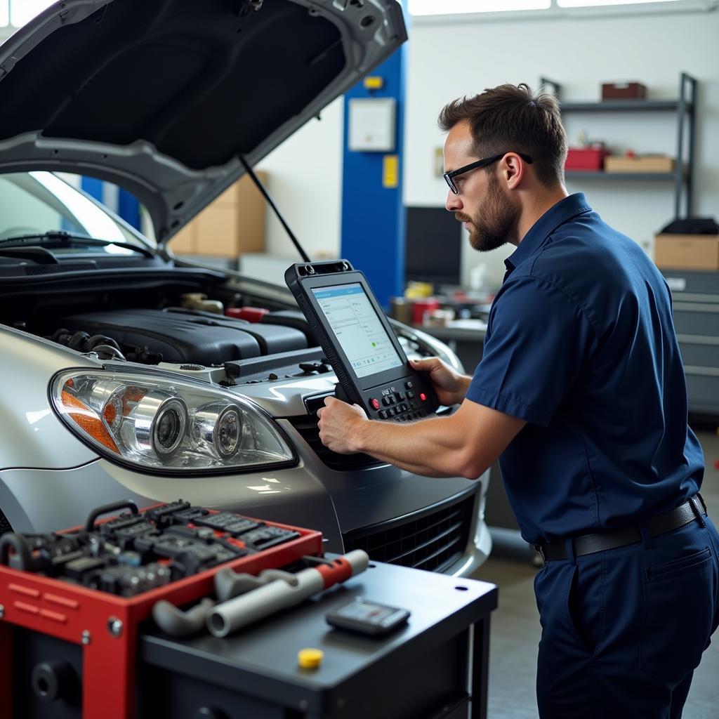 Auto Service Center of Port Orange Performing a Car Repair