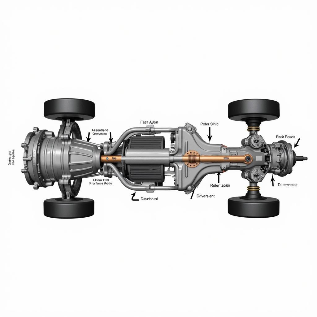 Diagram of Car Powertrain Components