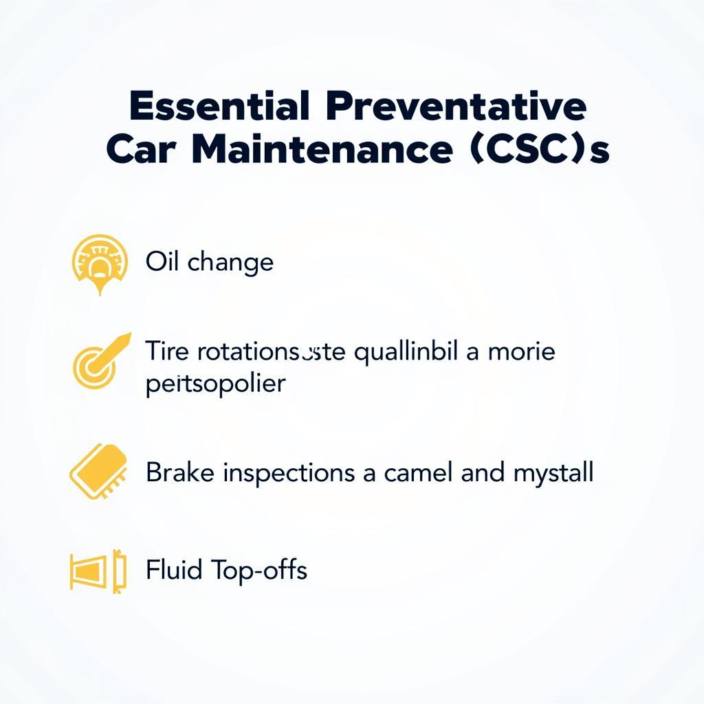 Preventative Car Maintenance Checklist