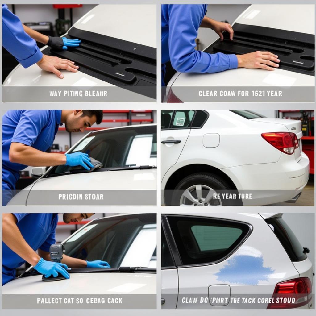 Professional Car Scratch Repair Process