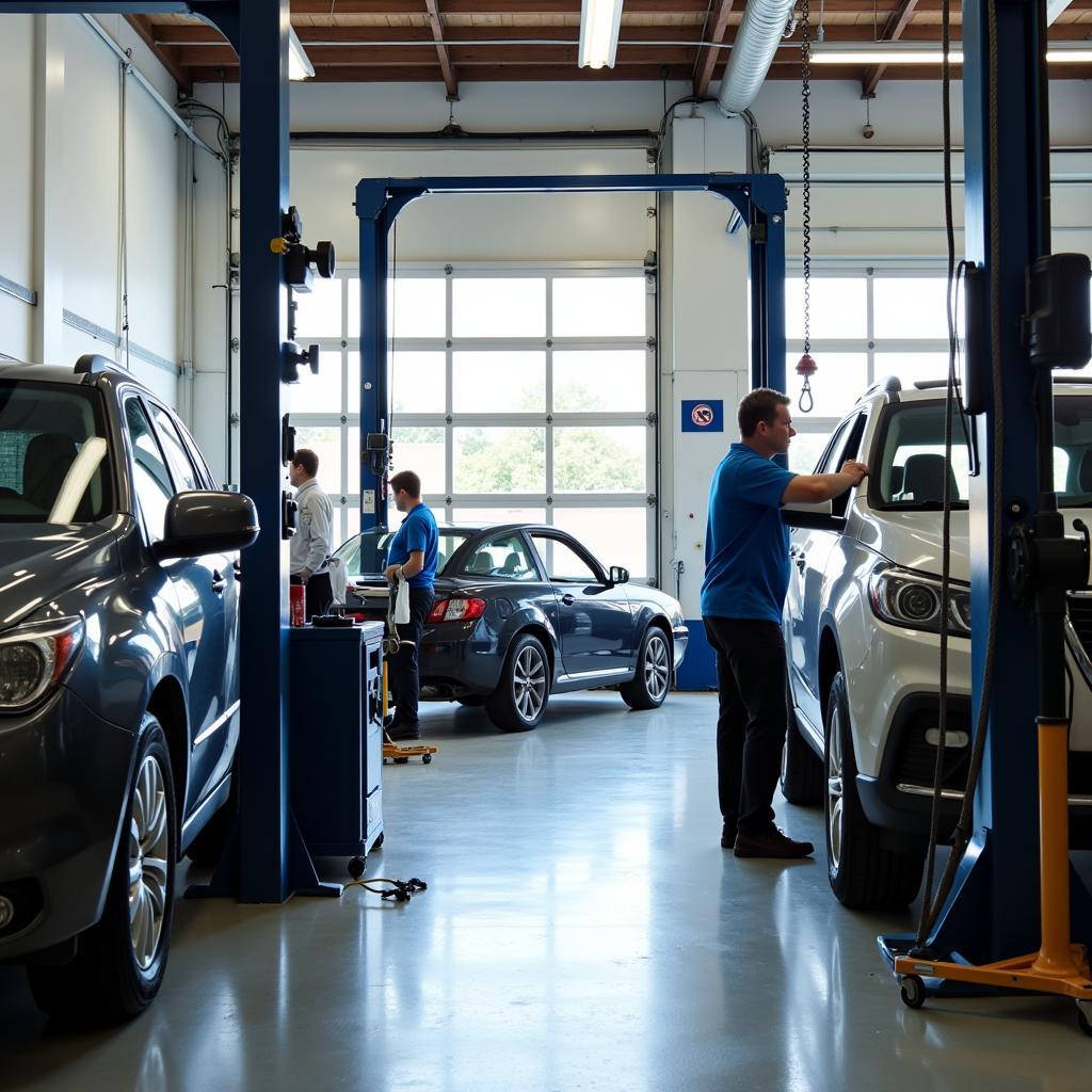 Raleigh Auto Repair Shop Interior