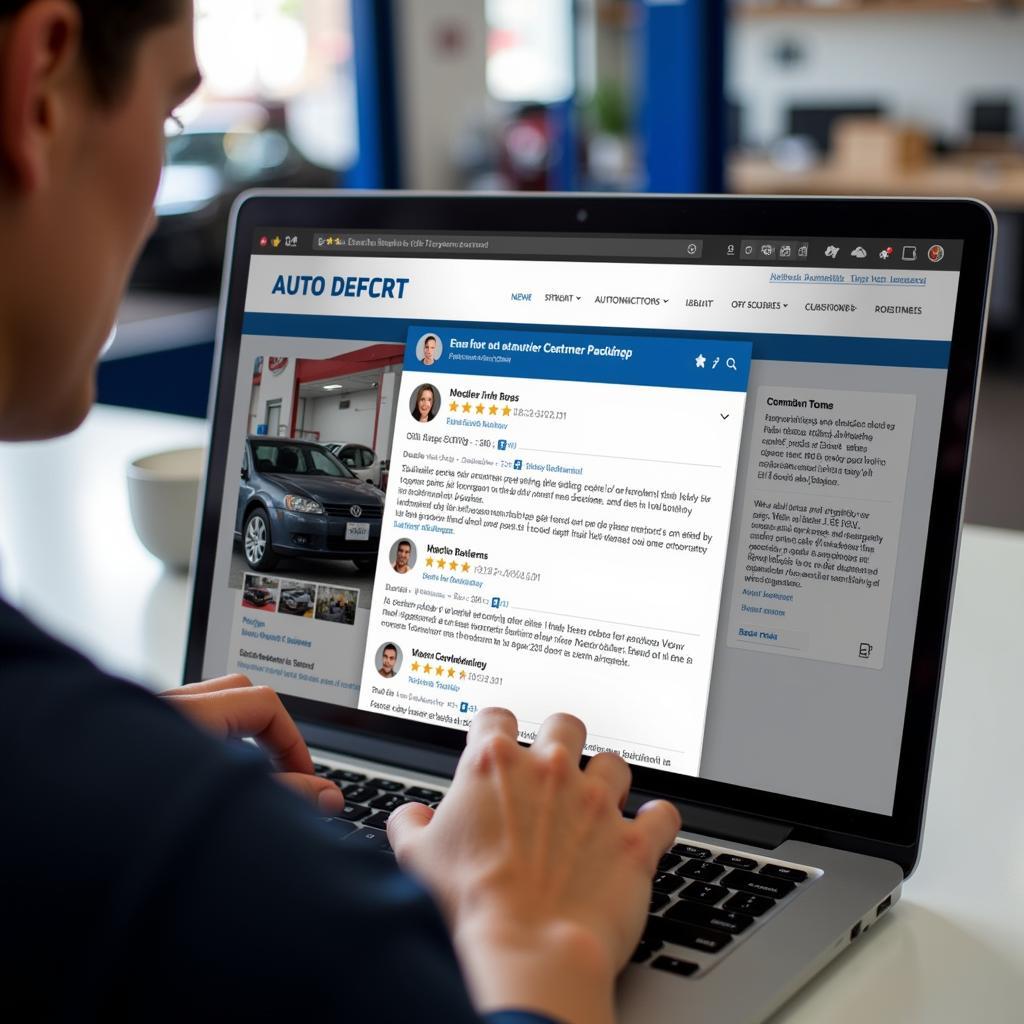 Reading Customer Reviews for Auto Service Centers in Northport