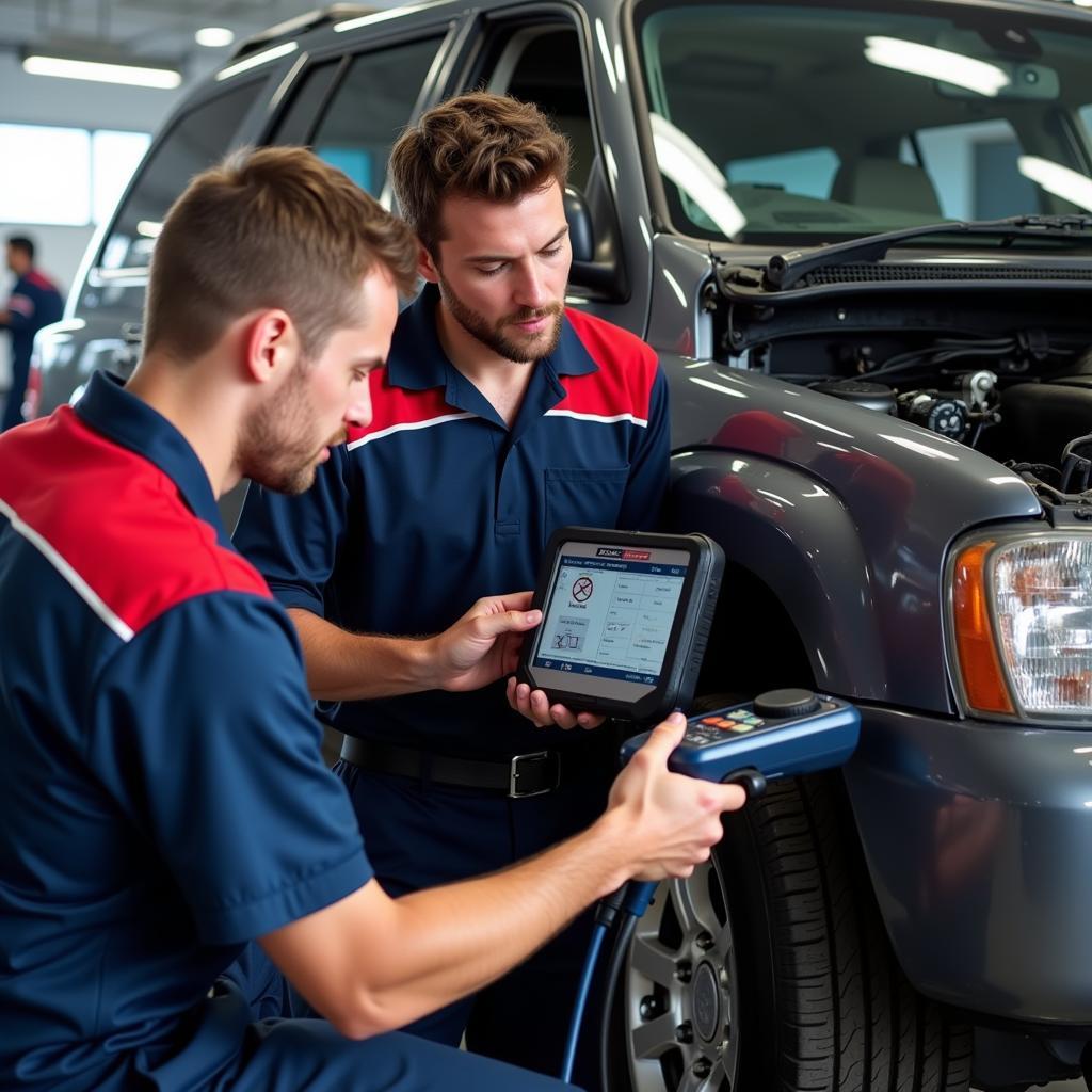 Expert Technicians at Work at Reeder's Auto Service Center