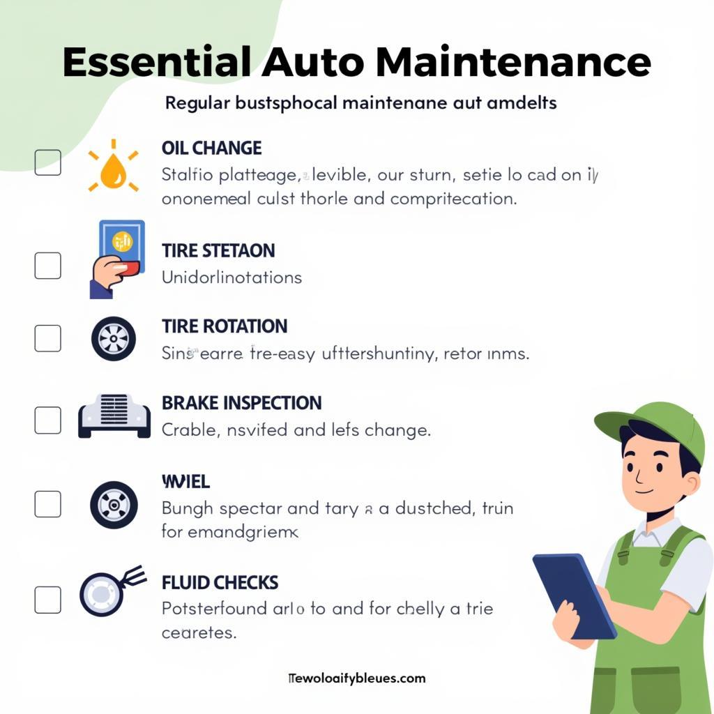 Regular Auto Maintenance Checklist