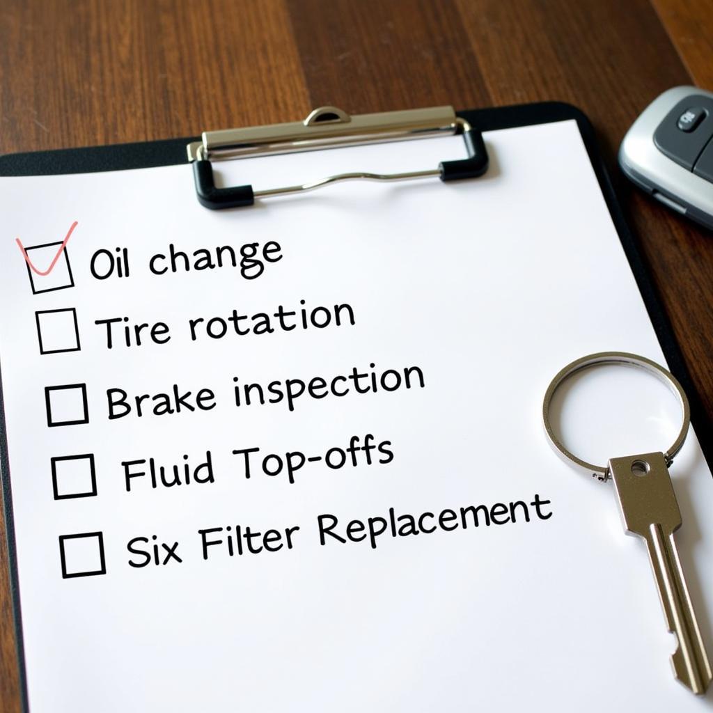 Regular Auto Maintenance Checklist