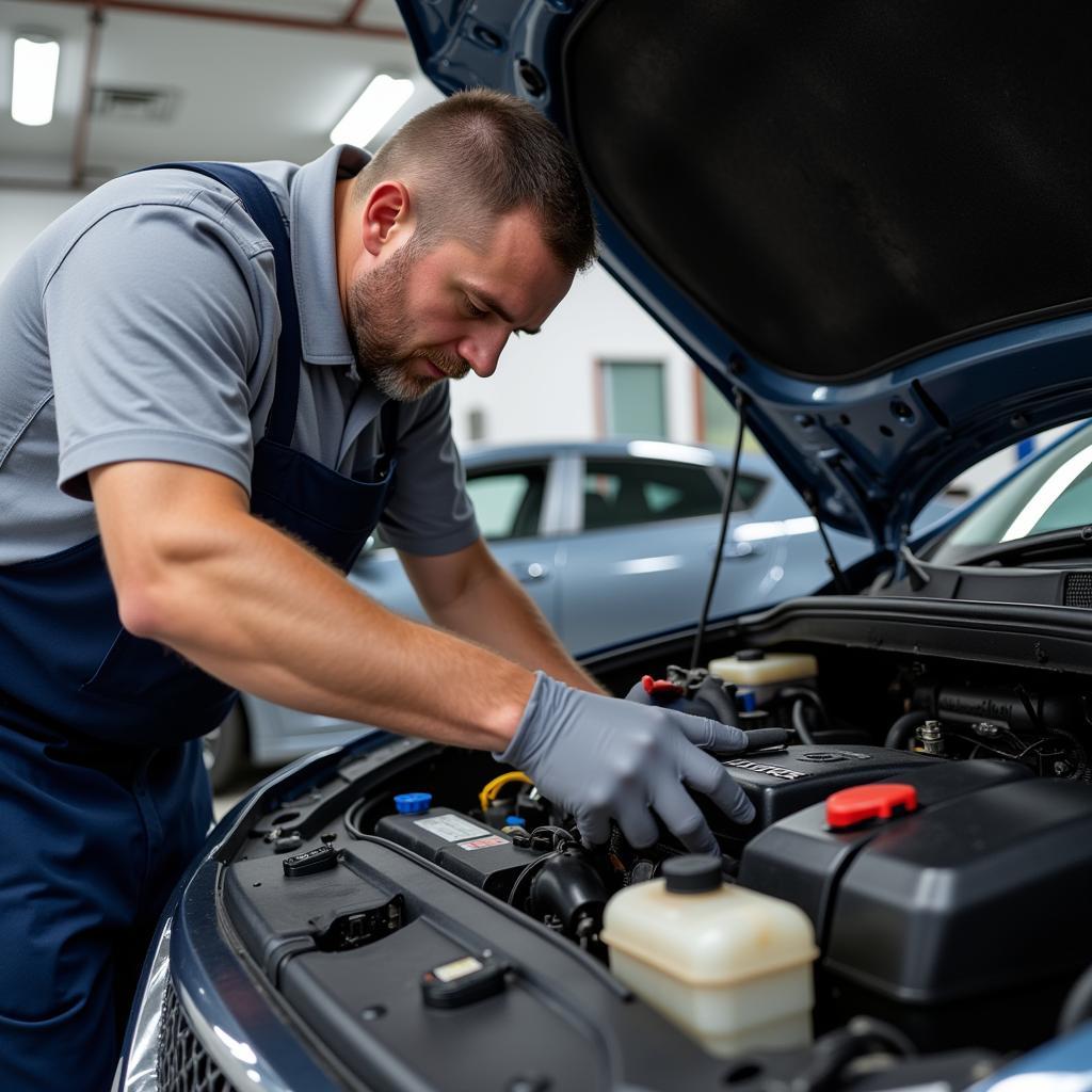 Engine Inspection during Regular Auto Maintenance in Spanish Fork