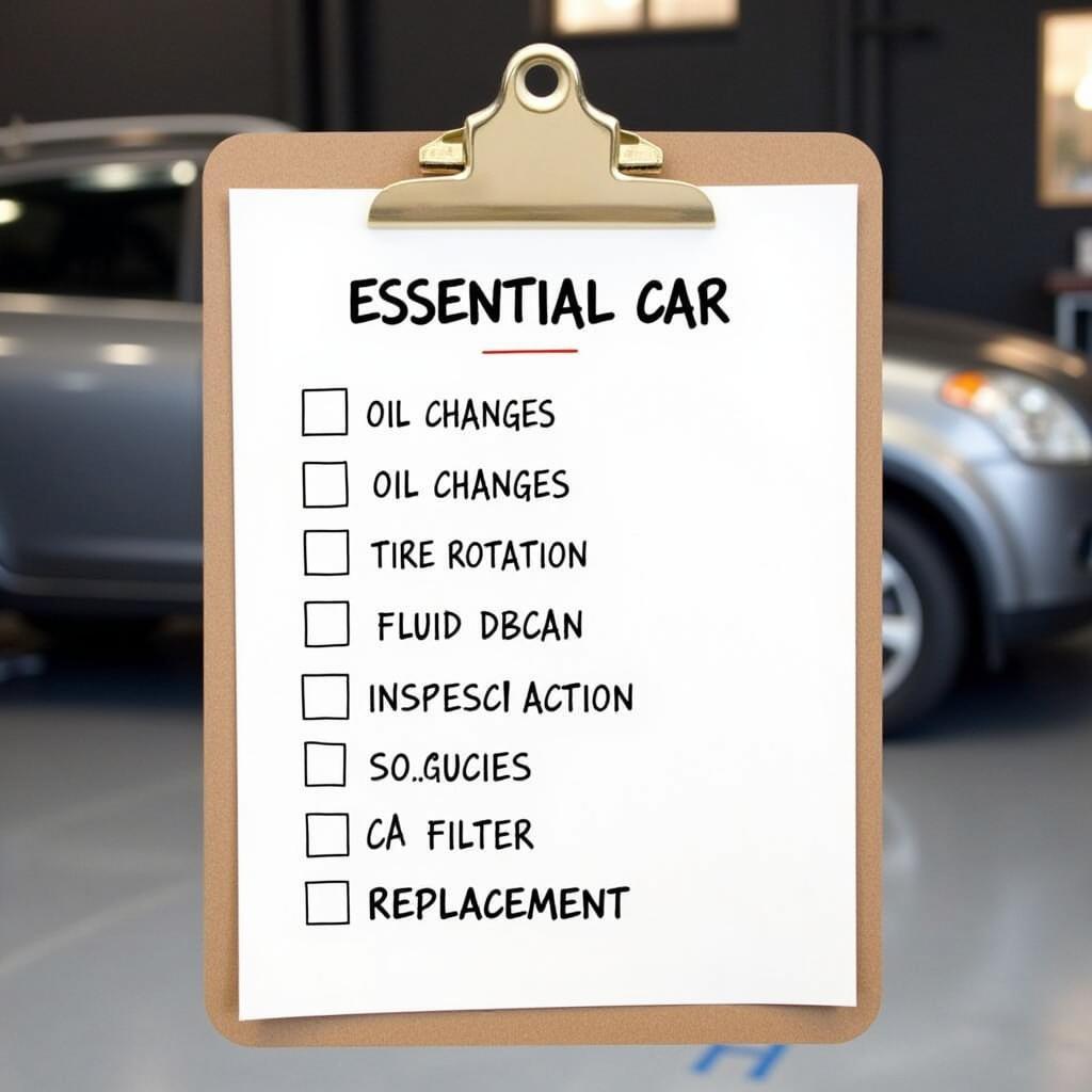 Regular Car Maintenance Checklist