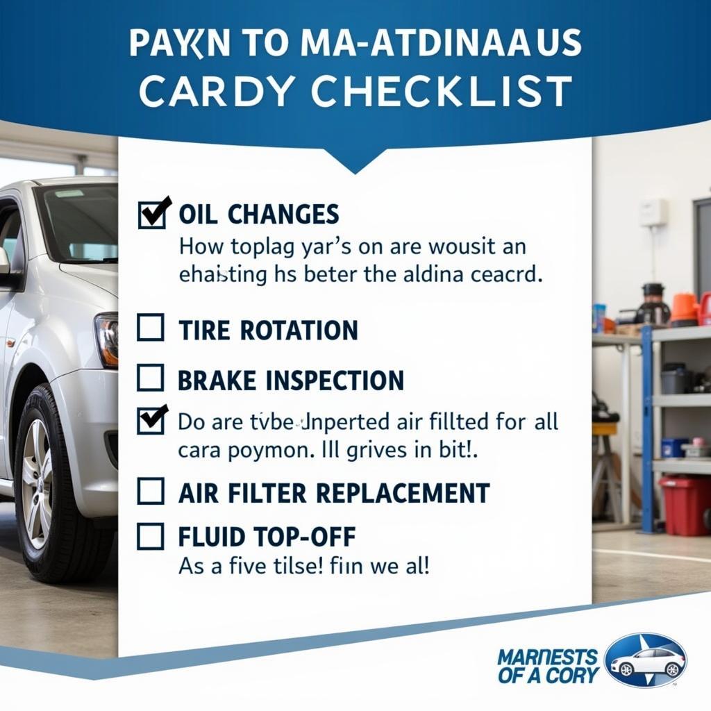 Regular Car Maintenance Checklist