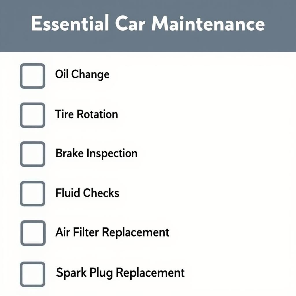 Regular Car Maintenance Checklist