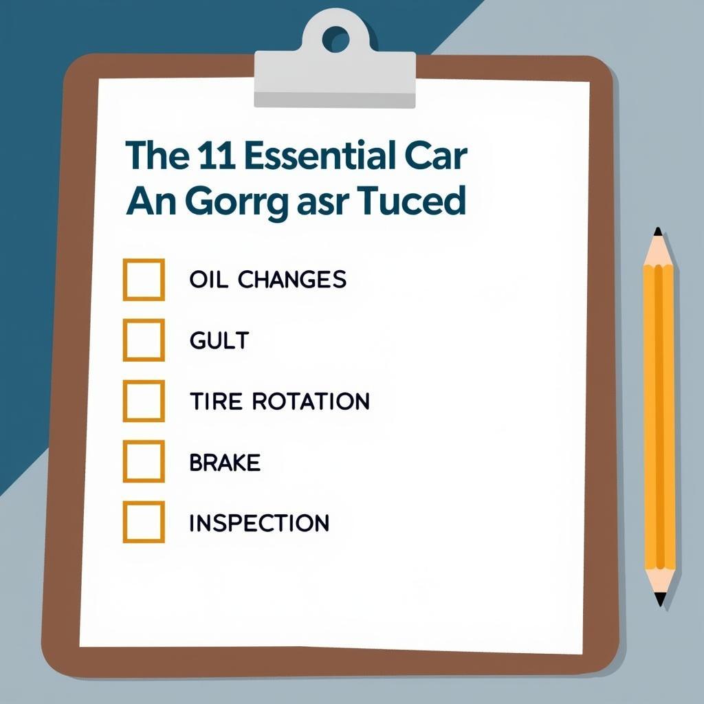 Regular car maintenance checklist ensures your car remains in top condition.