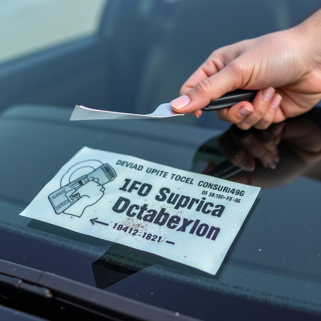 Removing Auto Repair Service Stickers