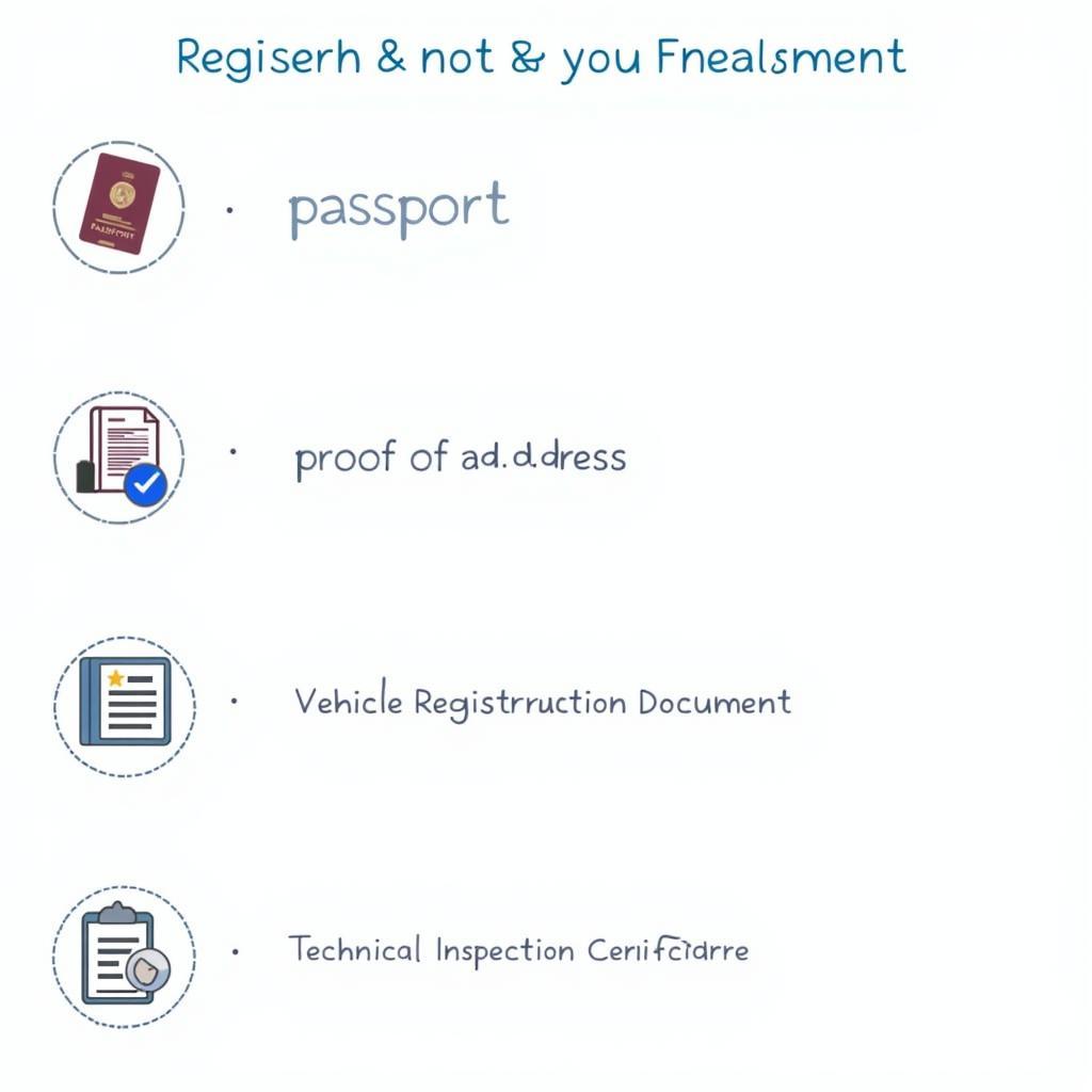 Required Documents for Carte Grise Application