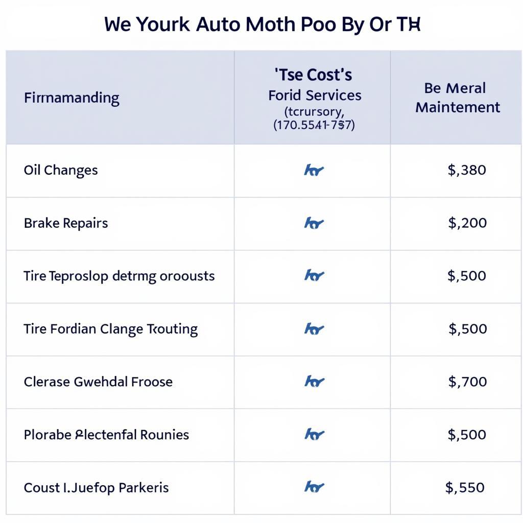 Richardson Auto Repair Cost Comparison