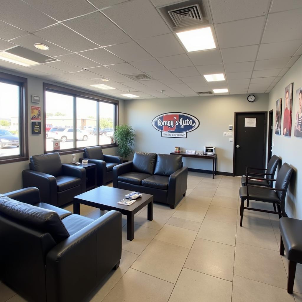 Romay's Auto Service Customer Waiting Area