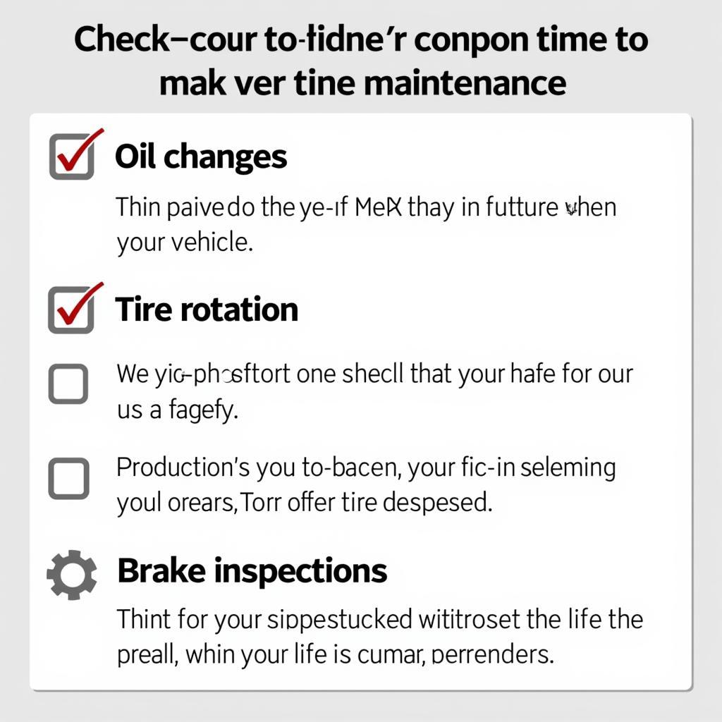 Routine Car Maintenance Checklist