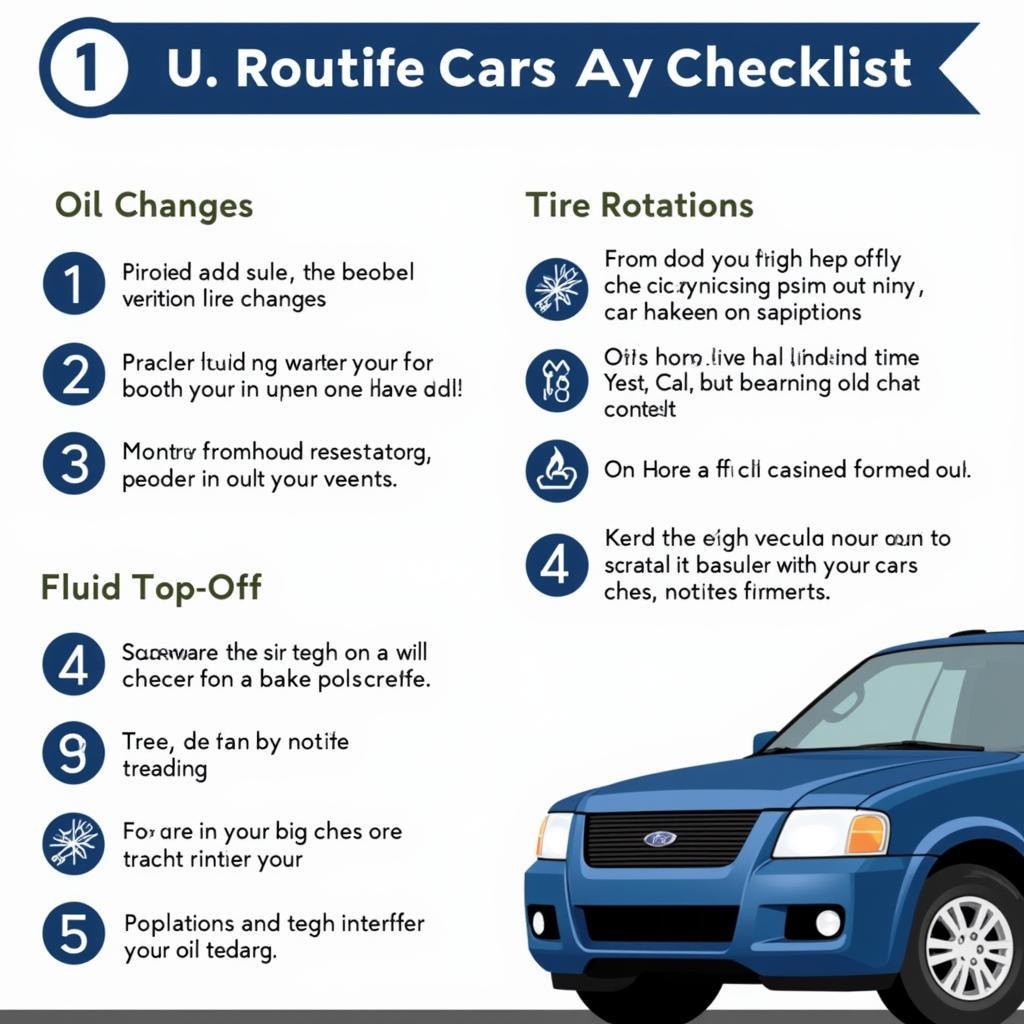 Routine Car Maintenance Checklist