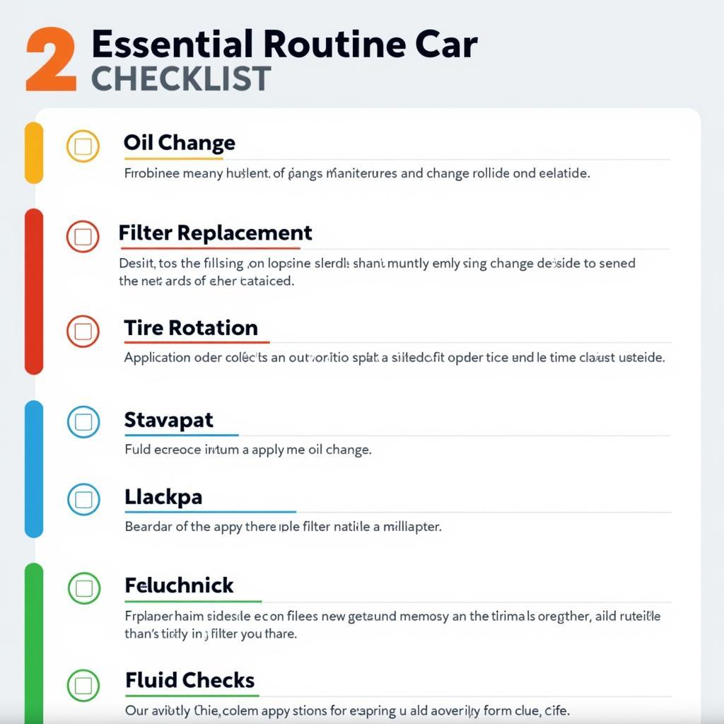 Routine Car Maintenance Checklist