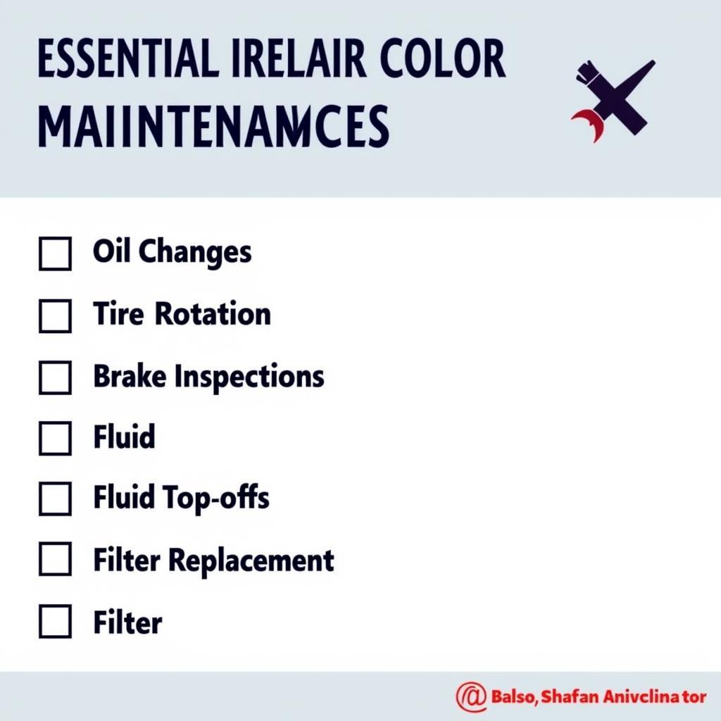 Routine Car Maintenance Checklist