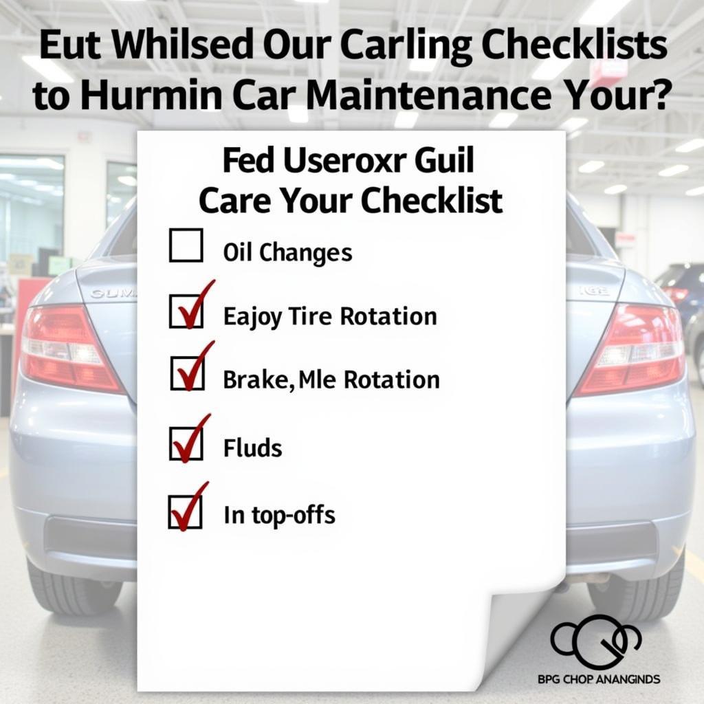 Routine Car Maintenance Checklist