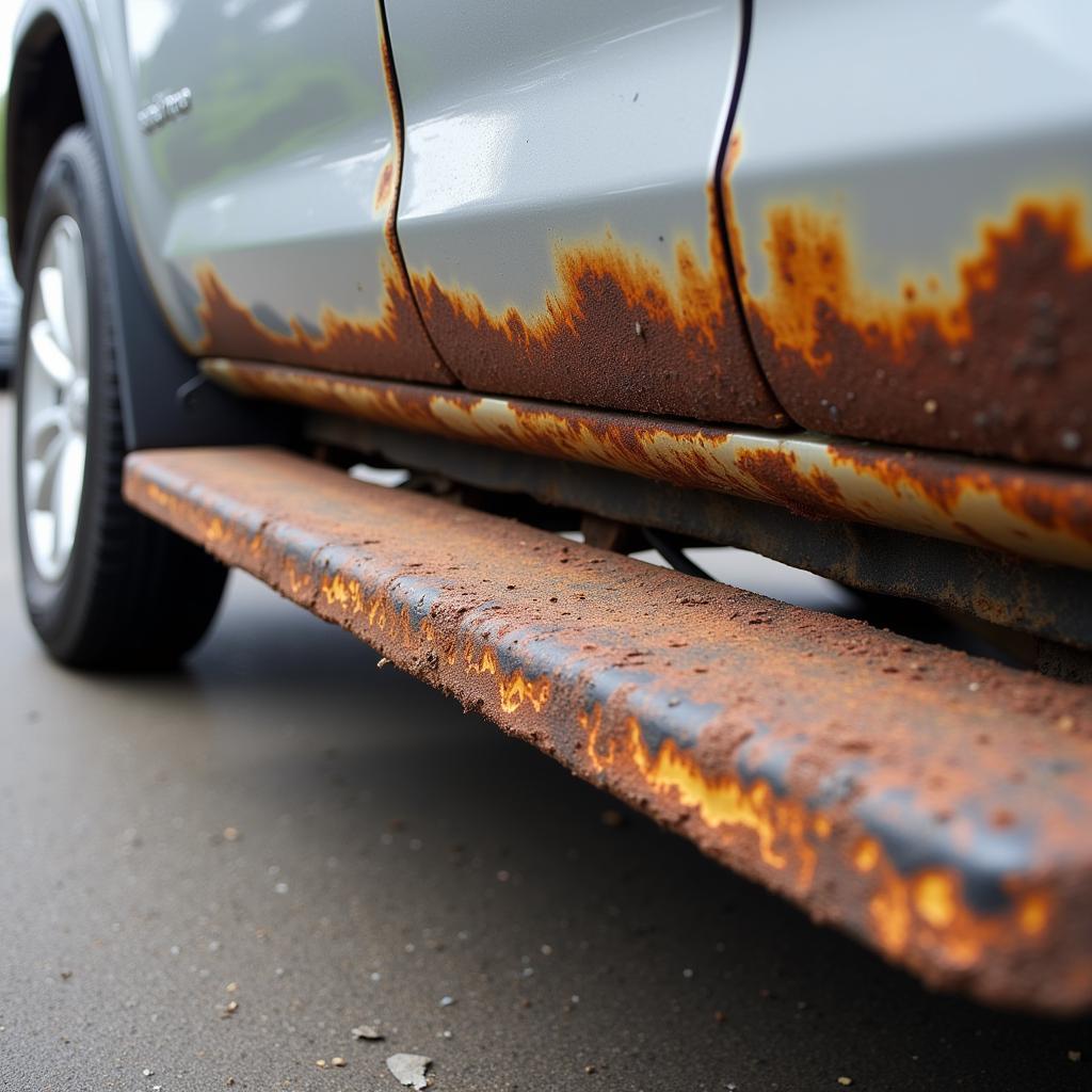 Repairing a Rusted Running Board