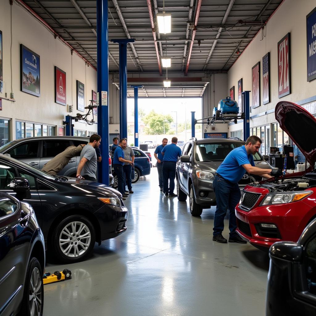 San Marcos Auto Repair Shop in Action