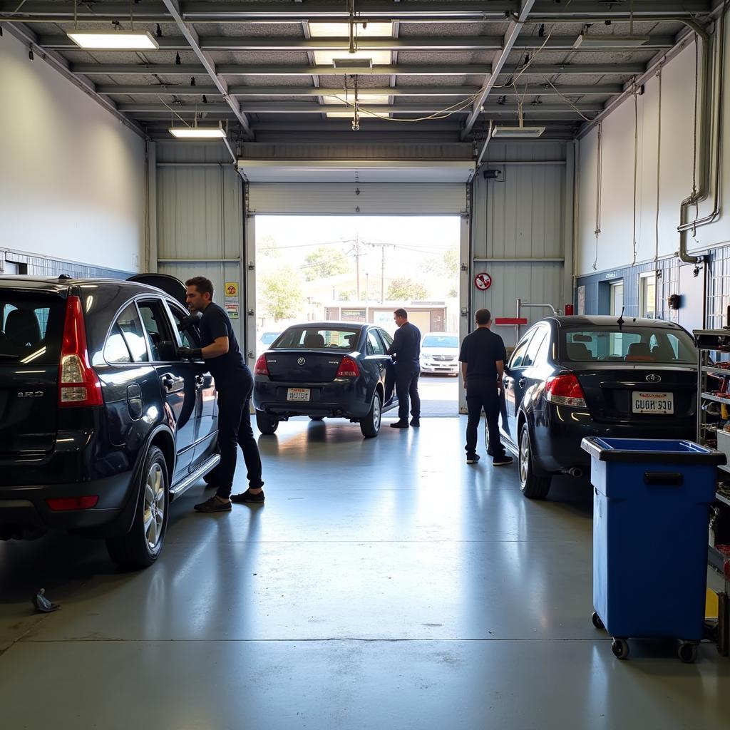 Modern and Clean Auto Repair Shop Interior in Santa Cruz