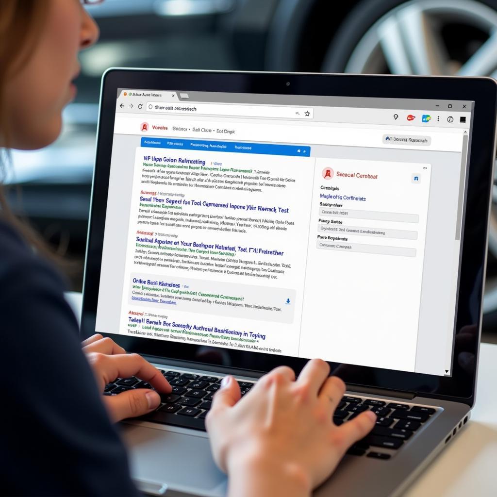 Using a Computer to Search for Approved Auto Repair Services