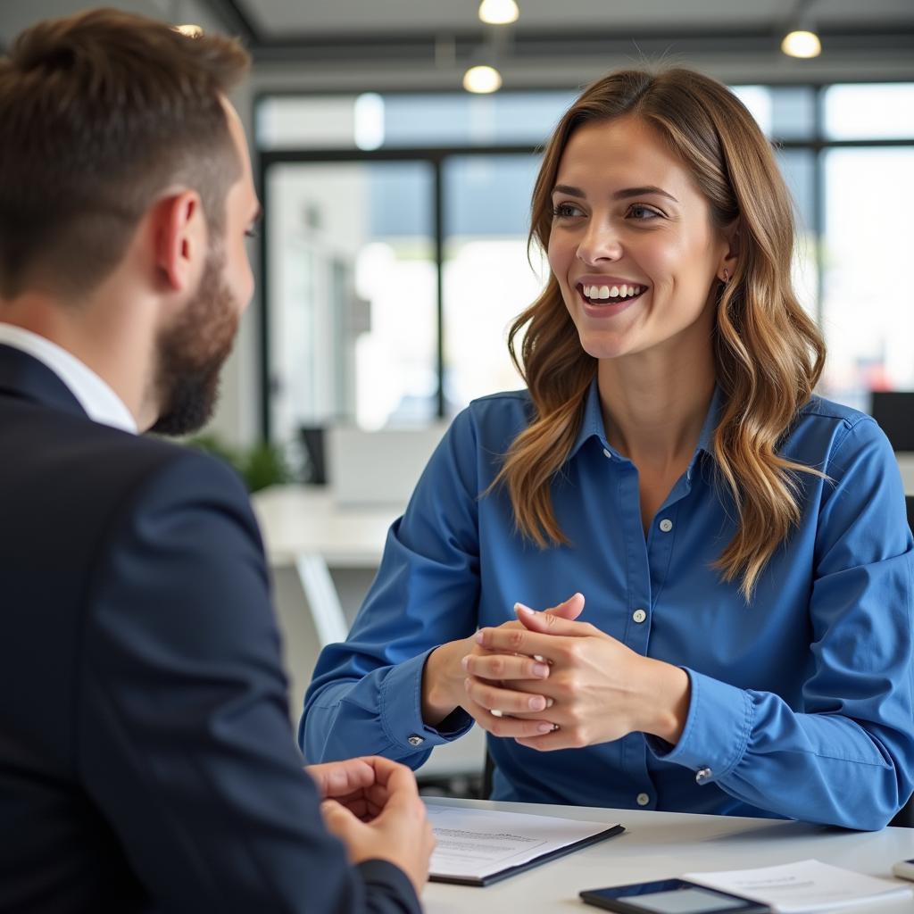 Service Advisor Negotiating Salary with Manager