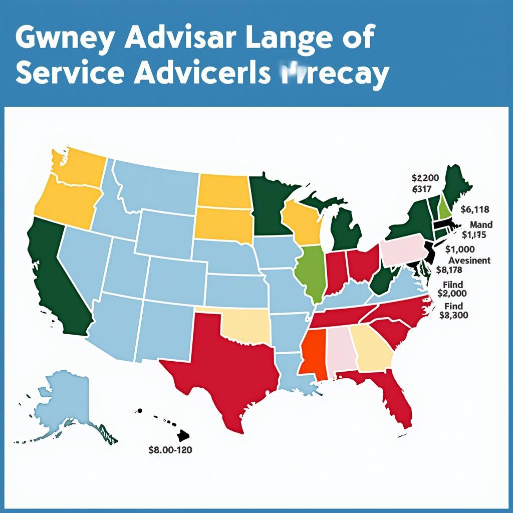 Service Advisor Salary Map Across Different Regions