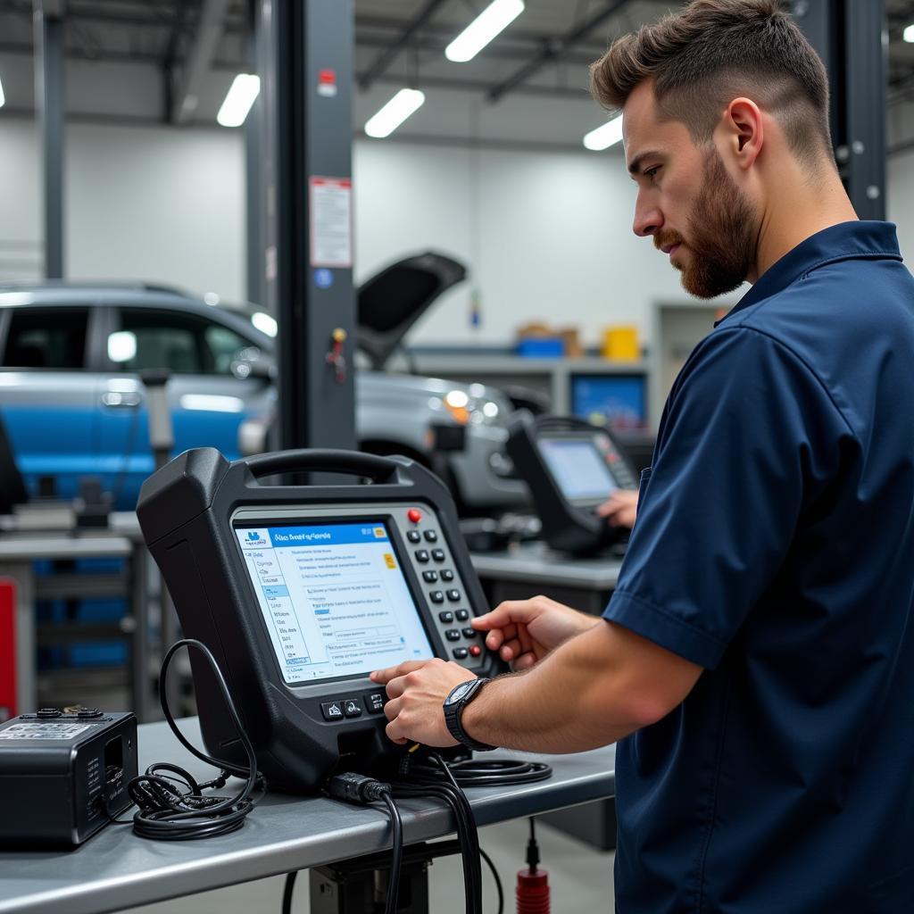 Modern Diagnostic Equipment at Skycrest Auto Service