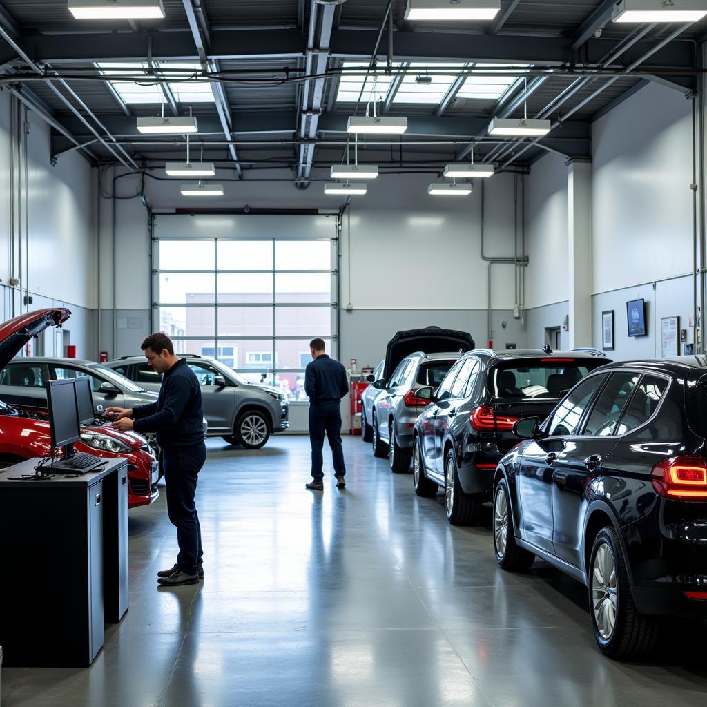 Modern Auto Service Shop in the South East