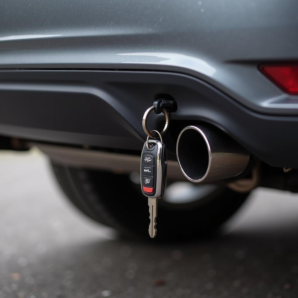 Hidden Spare Car Key