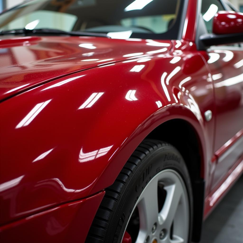 Sparkling Clean Car Exterior After Detailing