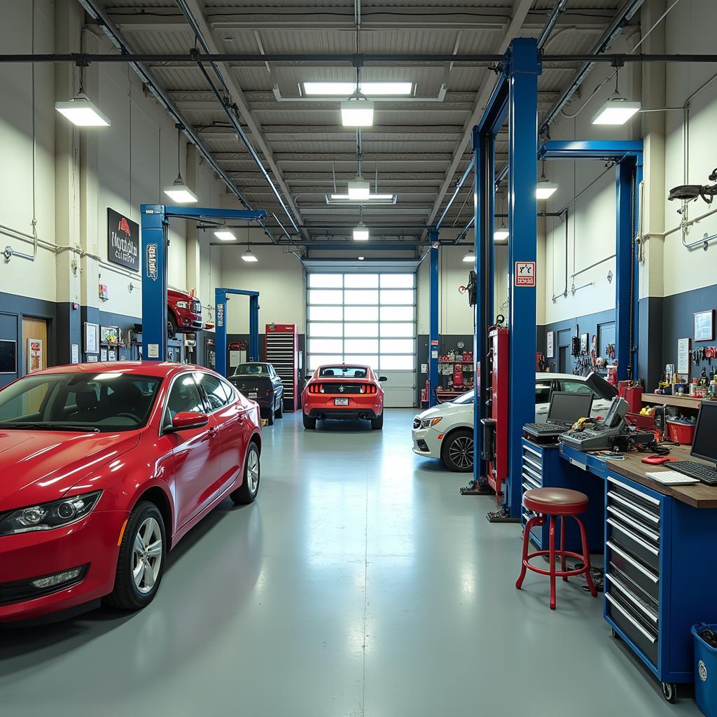 Stewie's Auto Repair Shop Interior